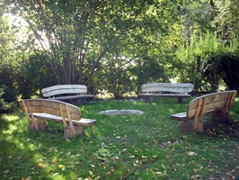 Grill- und Lagerfeuerplatz der Bungalowsiedlung Stausee Quitzdorf